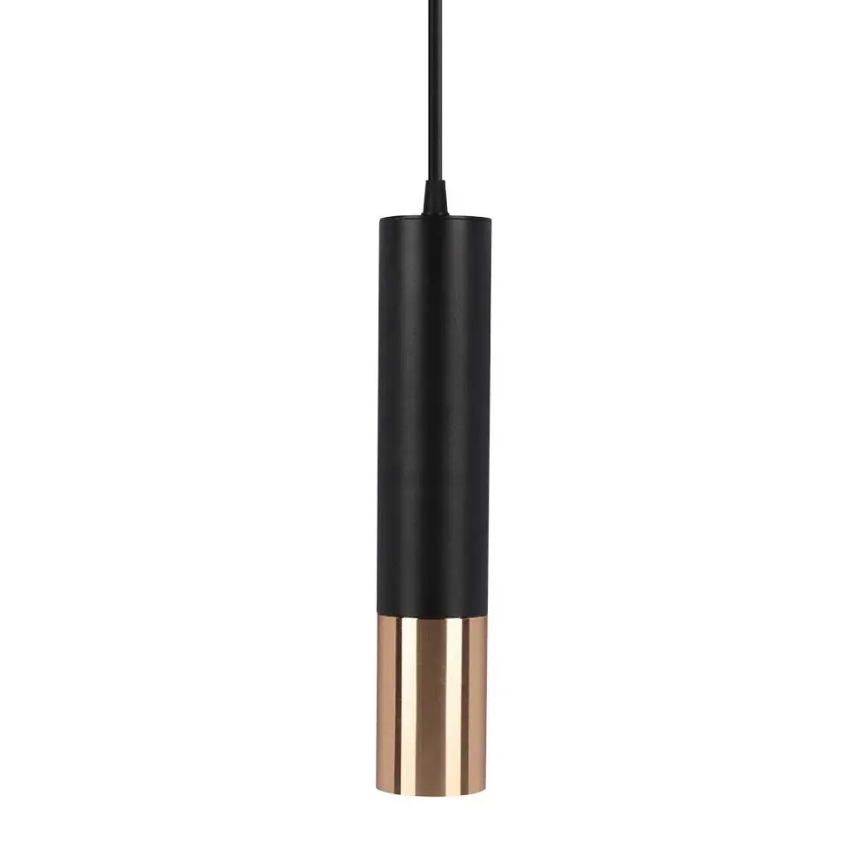 Висящ полилей 1xGU10/35W/230V 30 cм черен/златист