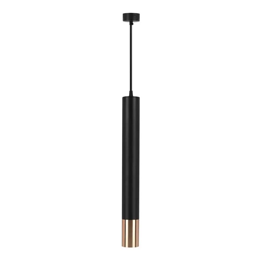 Висящ полилей 1xGU10/35W/230V 50 cм черен/златист