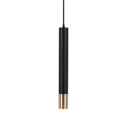 Висящ полилей 1xGU10/35W/230V 50 cм черен/златист