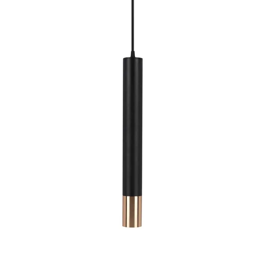 Висящ полилей 1xGU10/35W/230V 50 cм черен/златист