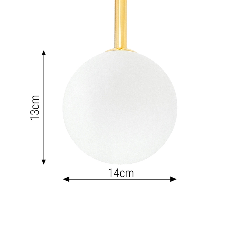 Висящ полилей 6xE27/35W/230V Ø 80 см златист