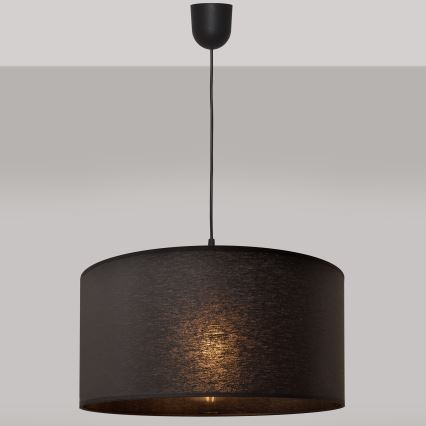 Висящ полилей ALBA 1xE27/15W/230V Ø 40 см черен