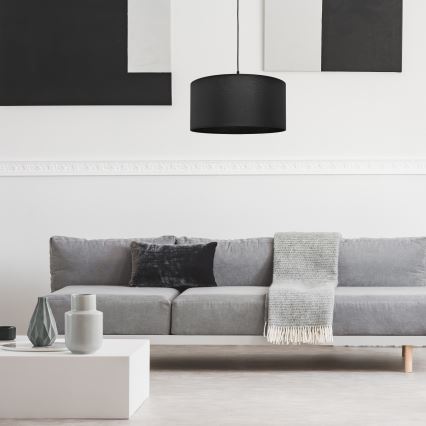 Висящ полилей ALBA 1xE27/15W/230V Ø 40 см черен