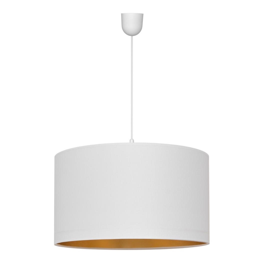 Висящ полилей ALBA 1xE27/15W/230V Ø 45 cм бял/златист