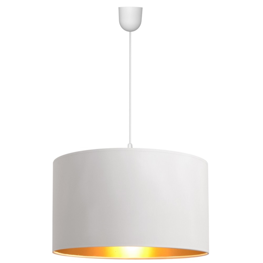 Висящ полилей ALBA 1xE27/15W/230V Ø 45 cм бял/златист