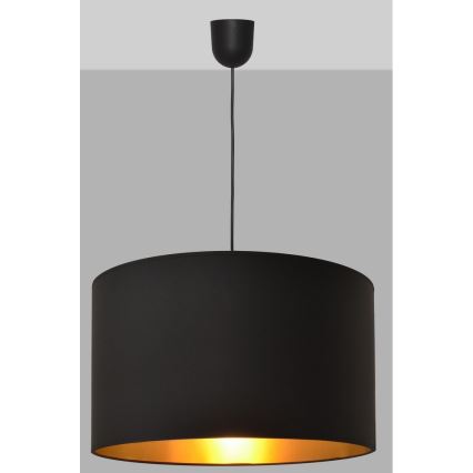 Висящ полилей ALBA 1xE27/15W/230V Ø 45 cм черен/златист