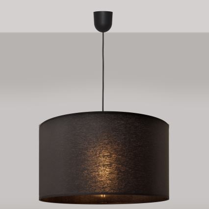 Висящ полилей ALBA 1xE27/15W/230V Ø 45 см черен