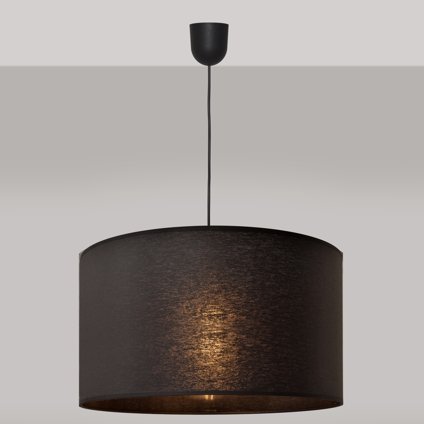 Висящ полилей ALBA 1xE27/15W/230V Ø 45 см черен