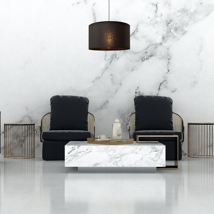 Висящ полилей ALBA 1xE27/15W/230V Ø 45 см черен