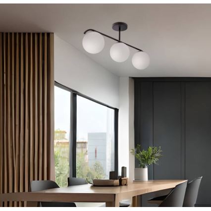 Висящ полилей AMADEO 3xE14/40W/230V черен