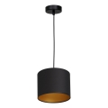Висящ полилей ARDEN 1xE27/60W/230V Ø 18 cм черен/златист