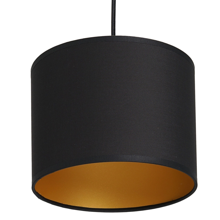 Висящ полилей ARDEN 1xE27/60W/230V Ø 18 cм черен/златист