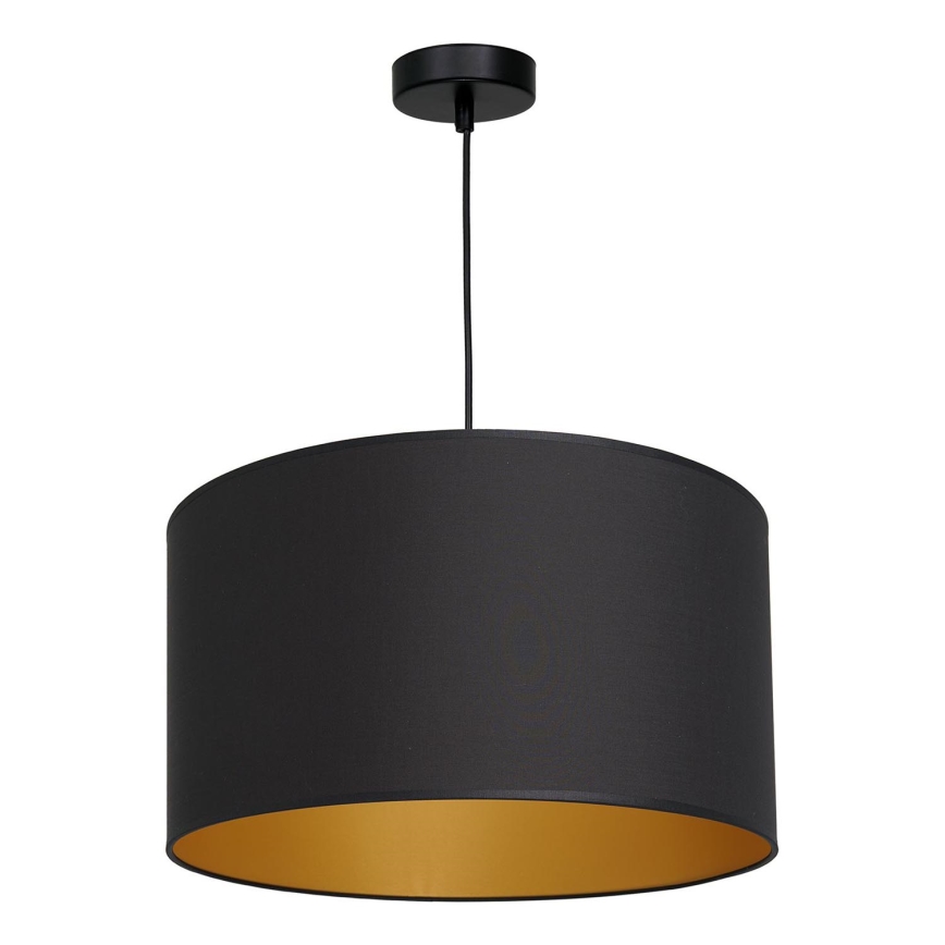 Висящ полилей ARDEN 1xE27/60W/230V Ø 40 cм черен/златист