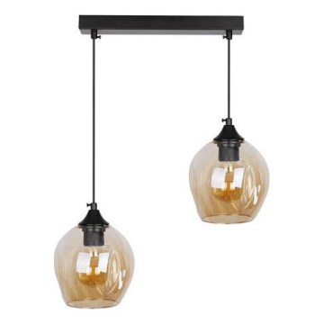 Висящ полилей ASPA 2xE27/40W/230V черен