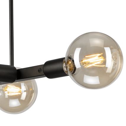 Висящ полилей ASTRID 4xE27/60W/230V черен