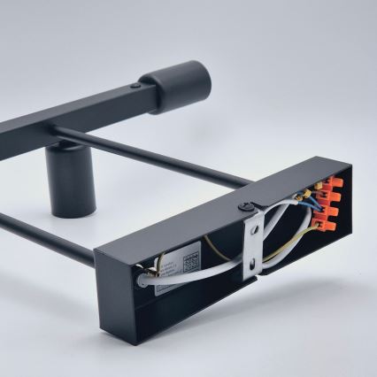 Висящ полилей ASTRID 4xE27/60W/230V черен