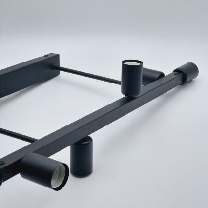 Висящ полилей ASTRID 6xE27/60W/230V черен