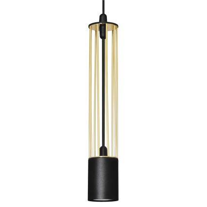 Висящ полилей BARS 1xGU10/20W/230V златист/черен