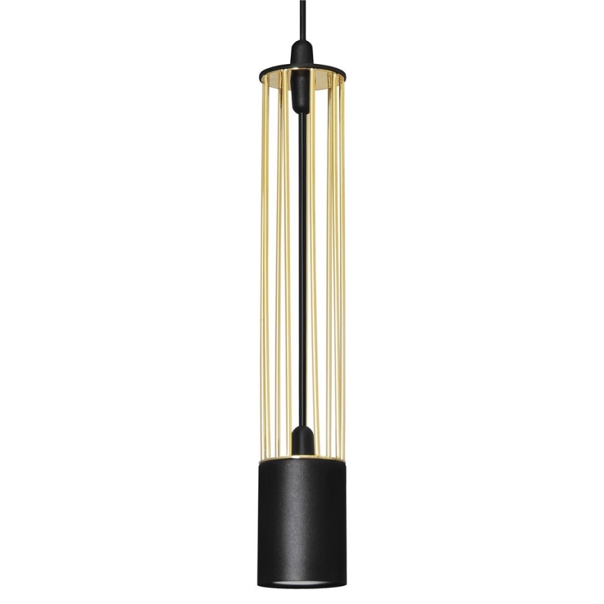 Висящ полилей BARS 1xGU10/20W/230V златист/черен
