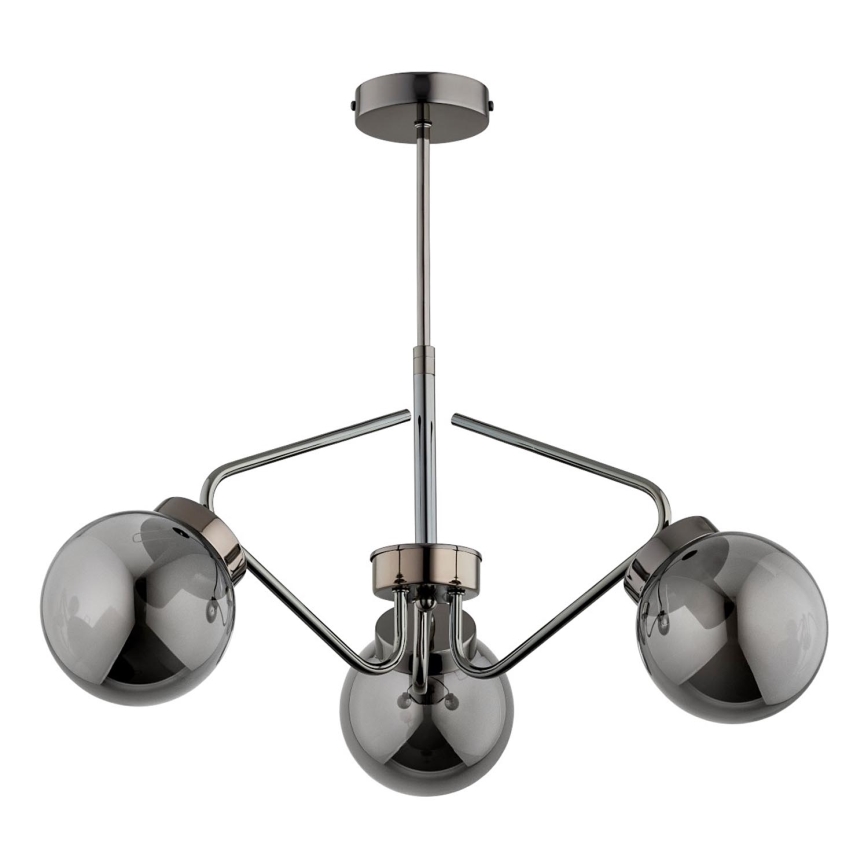 Висящ полилей BARSUM 3xE14/10W/230V сив