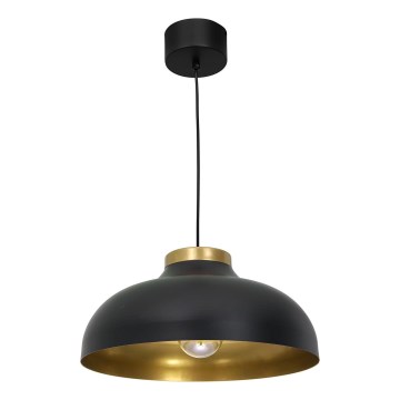 Висящ полилей BASCA 1xE27/60W/230V черен/златист