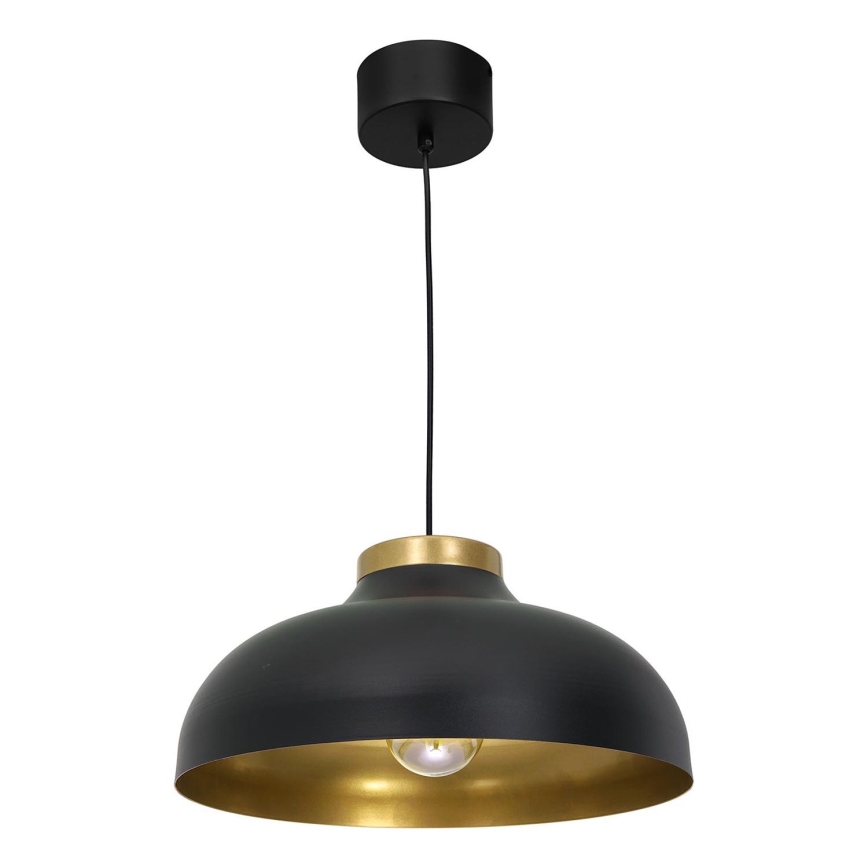 Висящ полилей BASCA 1xE27/60W/230V черен/златист