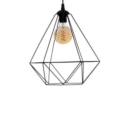 Висящ полилей BASKET 1xE27/60W/230V черен