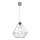 Висящ полилей BASKET 1xE27/60W/230V сив