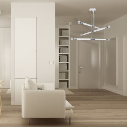 Висящ полилей BASTONE WHITE 6xE14/40W/230V