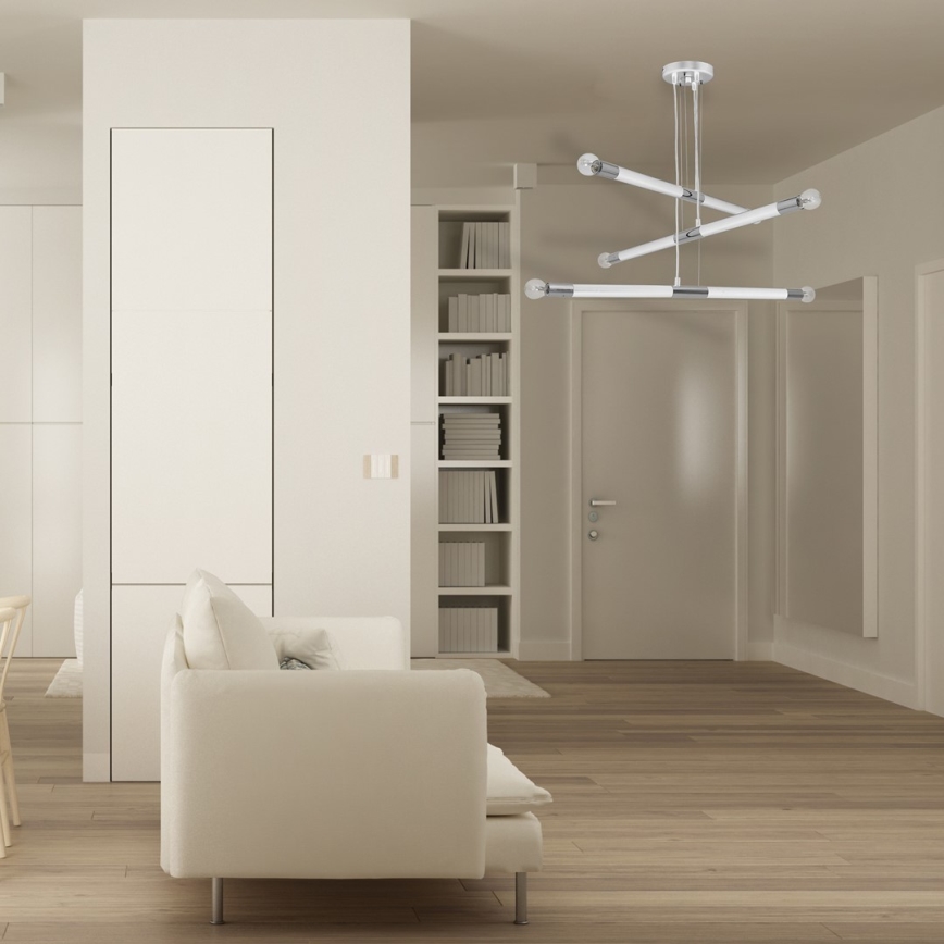 Висящ полилей BASTONE WHITE 6xE14/40W/230V