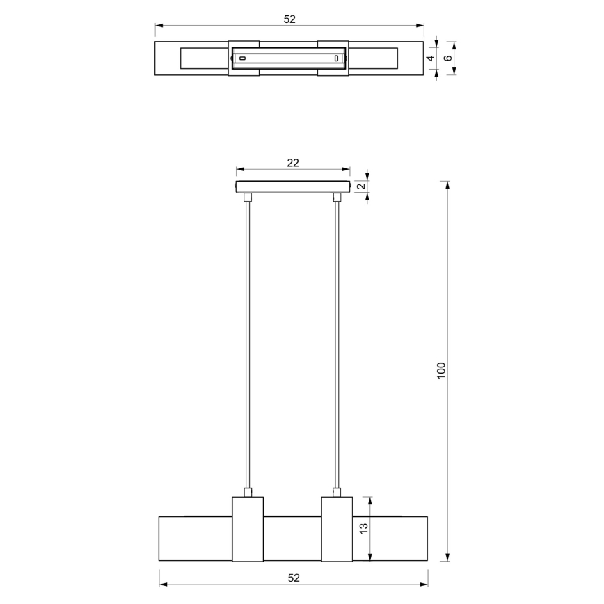 Висящ полилей BELEN 3xGU10/8W/230V