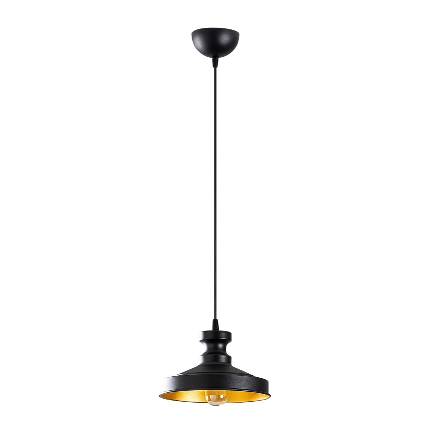 Висящ полилей BERCESTE 1xE27/40W/230V черен