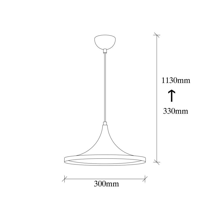 Висящ полилей BERCESTE 1xE27/40W/230V черен
