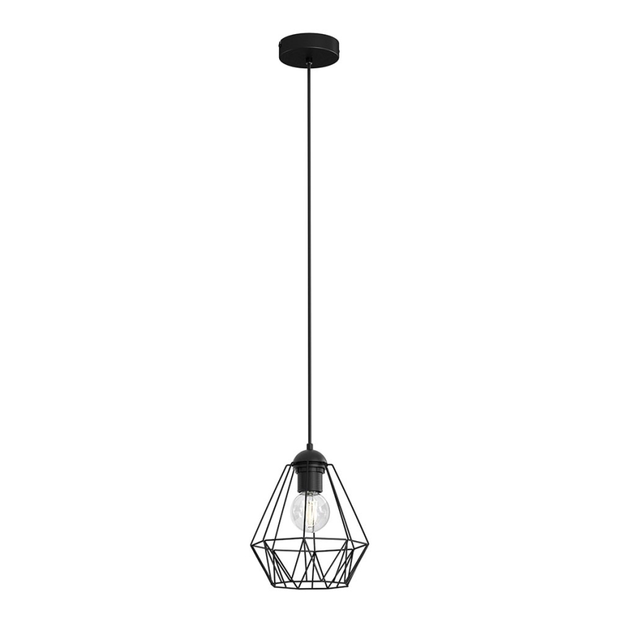 Висящ полилей BERGEN 1xE27/60W/230V черен