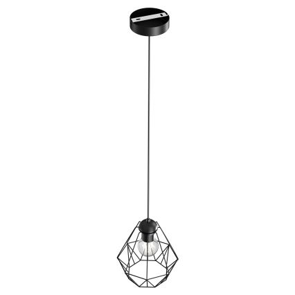 Висящ полилей BERGEN 1xE27/60W/230V черен