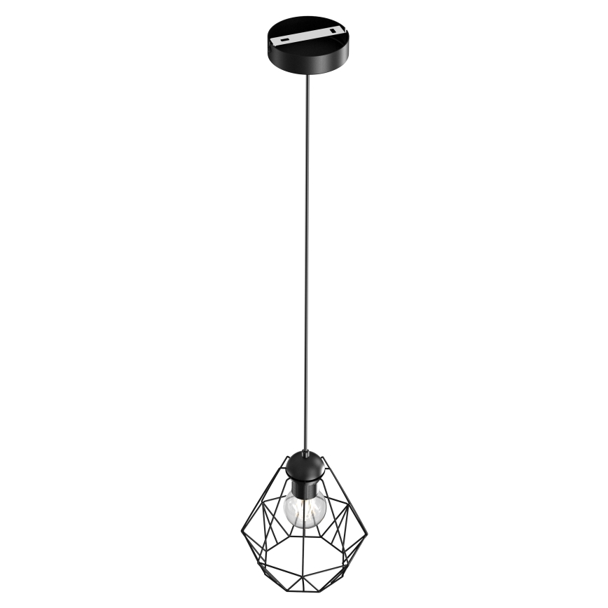 Висящ полилей BERGEN 1xE27/60W/230V черен