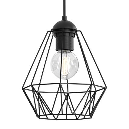 Висящ полилей BERGEN 3xE27/60W/230V черен