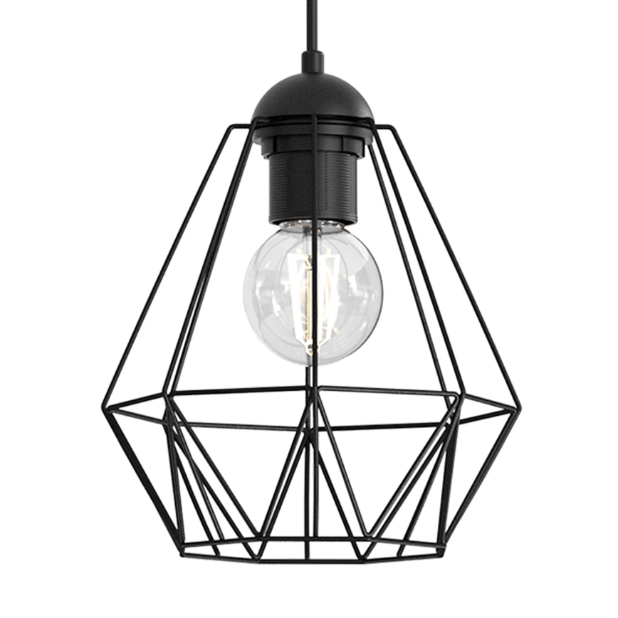 Висящ полилей BERGEN 5xE27/60W/230V черен