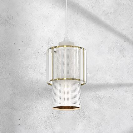 Висящ полилей BLANCO 1xE27/60W/230V бял