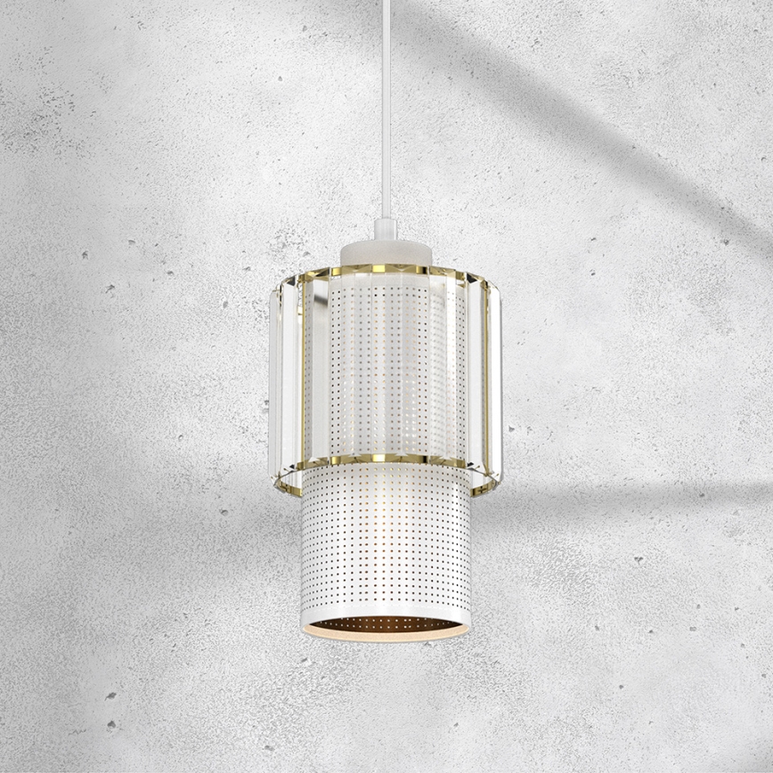 Висящ полилей BLANCO 1xE27/60W/230V бял