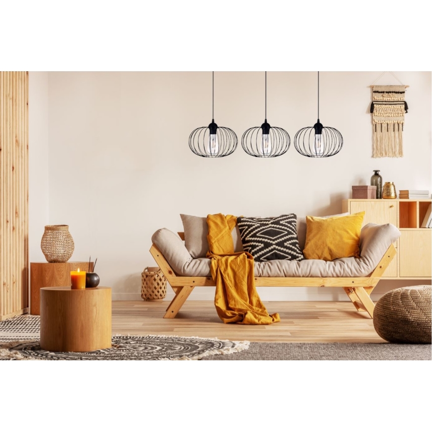 Висящ полилей BOCCA 3xE27/60W/230V