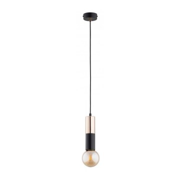 Висящ полилей BOLID 1xE27/60W/230V златист/черен