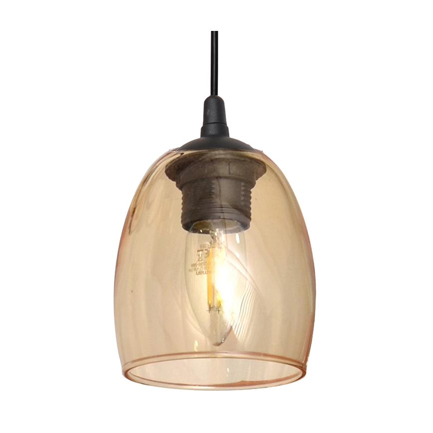 Висящ полилей BRILLANT 1xE27/15W/230V бежов