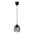 Висящ полилей BRILLANT 1xE27/15W/230V сив