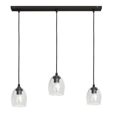 Висящ полилей BRILLANT 3xE27/15W/230V прозрачен