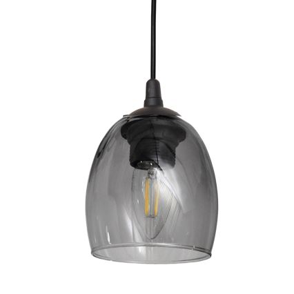 Висящ полилей BRILLANT 3xE27/15W/230V сив