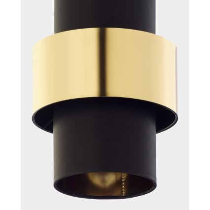 Висящ полилей CALISTO 1xE27/15W/230V златист/черен