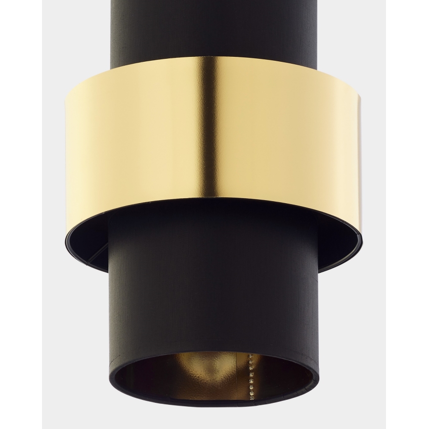 Висящ полилей CALISTO 1xE27/15W/230V златист/черен