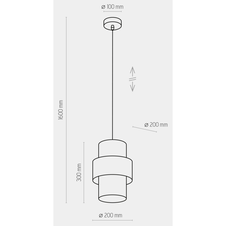 Висящ полилей CALISTO 1xE27/15W/230V златист/черен