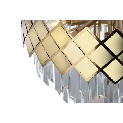 Висящ полилей CARISMA 9xE14/40W/230V златист